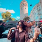 Avneet Kaur Instagram - Having san sabastian cheesecake and Turkish coffee in front of the beautiful Galata Tower on the busy istiklal street!❤️😍 what a vibe! @turkiyetourism_in @goturkiye #istanbulisthenewcool #GoTürkiye Galata Tower Istanbul