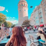 Avneet Kaur Instagram - Having san sabastian cheesecake and Turkish coffee in front of the beautiful Galata Tower on the busy istiklal street!❤️😍 what a vibe! @turkiyetourism_in @goturkiye #istanbulisthenewcool #GoTürkiye Galata Tower Istanbul