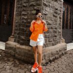 Avneet Kaur Instagram - Walk it like I talk it.🧡🔥 . . . 👟- @nakedwolfe 📸- @krupalakhanii.16