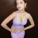 Avneet Kaur Instagram - Lilac dreams.💜🎆💟🔮 #throwback Outfit: @kostume_county Stylist: @styling.your.soul 📸- @heenalaad