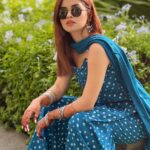 Avneet Kaur Instagram - Jatti ae barood wargi 💙🔥 Outfit- @sajke.in @oakpinionpr Mumbai, Maharashtra