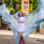 Avneet Kaur Instagram - Like a butterfly, Her wings unfolded.🦋❤️💫 📸- @simurg.photography Cape :- @wabisabistyl styled by :- @stylingcityy Balat - Istanbul