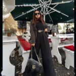 Avneet Kaur Instagram - She designed a life she loves.🖤☕️ Wearing- @zara @hm Boots- @louisvuitton Bag- @gucci Shades- @versace Belt- @gucci 📸- @krupalakhanii.16 Büyükada