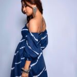 Avneet Kaur Instagram - #KesariyoRang promotions day 2 💙✨ 📸- @ashish_ojha_photography Outfit: @sajke.in @rubans.in @oakpinionpr