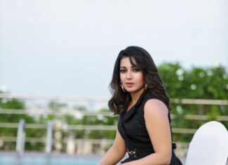 Catherine Tresa Instagram - If it is not Black ..we should just put it back 😜. #blackismyhappycolor #justgirliestuff #mebeingme #mondaymood Captured by @krishna_photography_2411 Styled by @manogna_gollapudi Dress by @houseoffett Accessories by @thetrinkaholic Hair by @marella_makeupstudio Makeup by @madhu_derangula