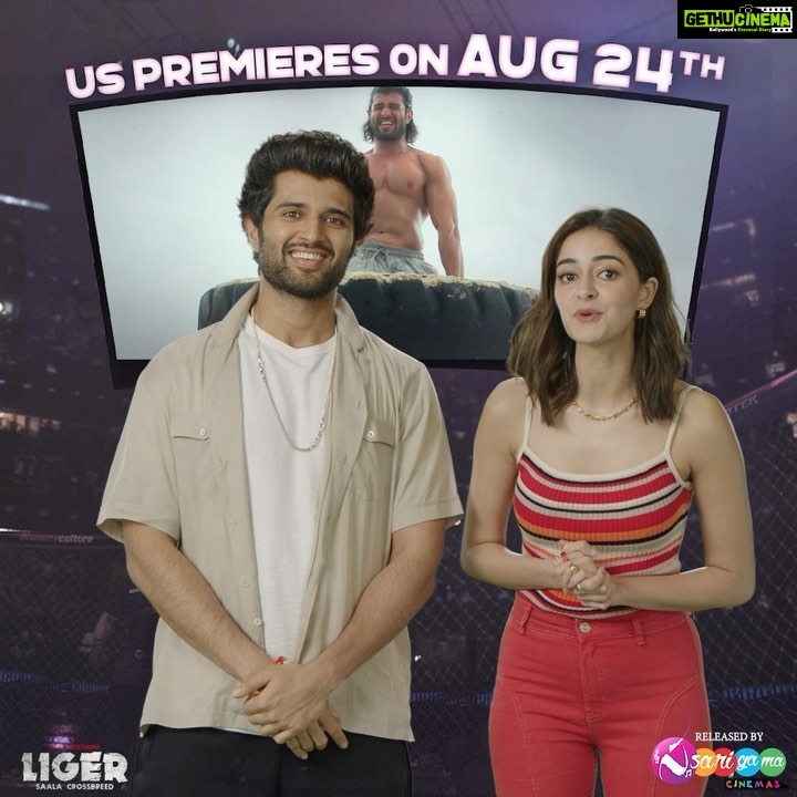Charmy Kaur Instagram - #Liger is all set to roar in the USA💥 Grab your tickets today for a premium and unparalleled theatrical experience. MASSive overseas release by @sarigamacinemas #PuriJagannadh @TheDeverakonda @ananyapandayy @MikeTyson @karanjohar @vish_666 @DharmaMovies @PuriConnects