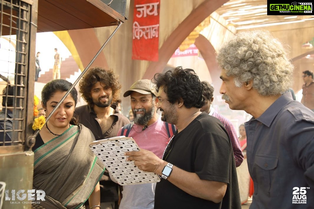 Charmy Kaur Instagram - Frames that are filled with Fire ๐ธ The Mighty Effort and Mass Madness in the Making of #LIGER #LigerHuntBegins from AUG 25 in WW Theaters ๐ฅ #WaatLagaDenge @TheDeverakonda @ananyapandayy @karanjohar #PuriJagannadh @vish_666 @DharmaMovies @puriconnects