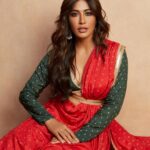 Chitrangada Singh Instagram - May this navratri bring you and your loved ones the strength wisdom & blessings ✨✨✨ Happy navratri to all 🙏🏼 Here presenting my co-created collection with @truebrowns Hope you enjoy wearing them .. 💛 . . trueBrowns x Chitrangda 𝙼𝚊𝚊𝚝𝚒 | Festive'22 LIVE NOW www.trueBrowns.com Credits- Photographer: @rahuljhangiani Stylist: @shreejarajgopal HMU: @yashaswinigupta_makeup @pushkinbhasin Necklace and Hath Phool : @merojewellery Footwear : @paioshoes #livenow #trueBrownsxChitrangda #Maati #MainKhudMeinKhudSePuri #trueYou #Festive2022 #trueBrowns
