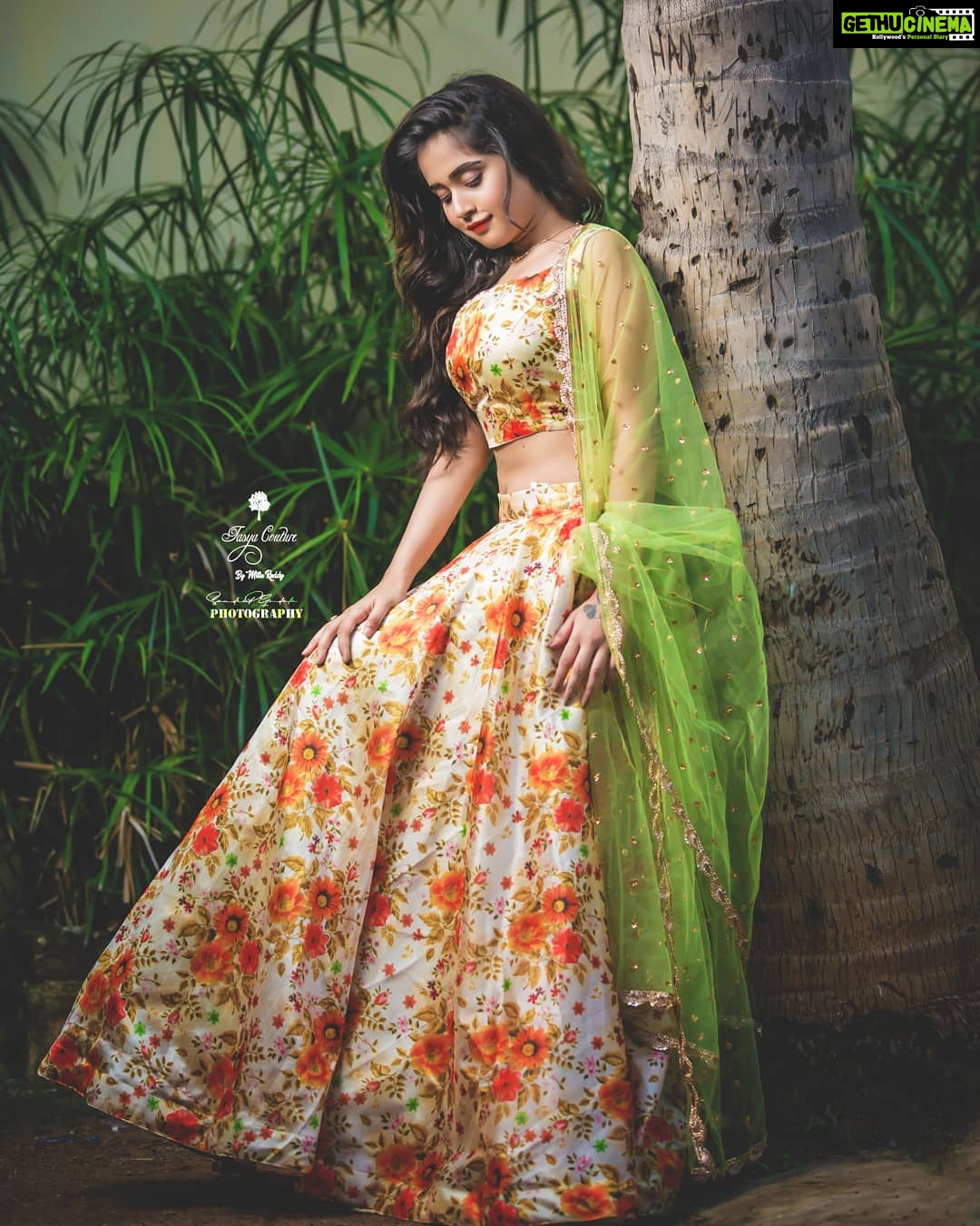 Deepthi Sunaina Instagram - Simplicity speaks for itself.😊 . . . PC: @sandeepgudalaphotography Outfit : @tasyacouture @mittu_reddy MUA : @panduchalapati Hair styling: @thimmappa180