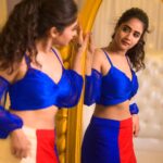 Deepthi Sunaina Instagram - Acceptance will calm your soul. 🤗 #deepthisunaina . . . . . . Outfit: @navya.marouthu PC: @rollingcaptures MUA: @panduchalapati Location: @mrandmrsstudiohyd #deepthisunaina