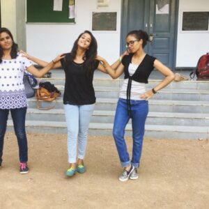 Deepthi Sunaina Instagram - Ditching fraaaaands i've got☹️ #vthreeramulammas 😂 #clgstuff #ramulammaa #muchlove ❤️ St.ann's College Medipatnam
