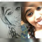 Deepthi Sunaina Instagram – I look better in ua drawing than in d actual pic😂 thank you so much!❤ god bless you!  @naveen_kumar_paswan