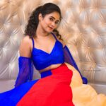 Deepthi Sunaina Instagram - Acceptance will calm your soul. 🤗 #deepthisunaina . . . . . . Outfit: @navya.marouthu PC: @rollingcaptures MUA: @panduchalapati Location: @mrandmrsstudiohyd #deepthisunaina