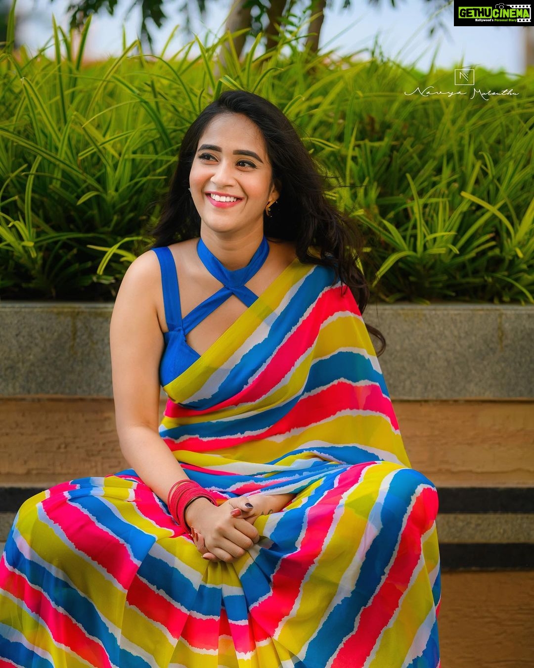 Deepthi Sunaina Instagram - Your greatest enemies are the negative thoughts in your mind. #deepthisunaina . . . . . Outfit: @navya.marouthu ❤️