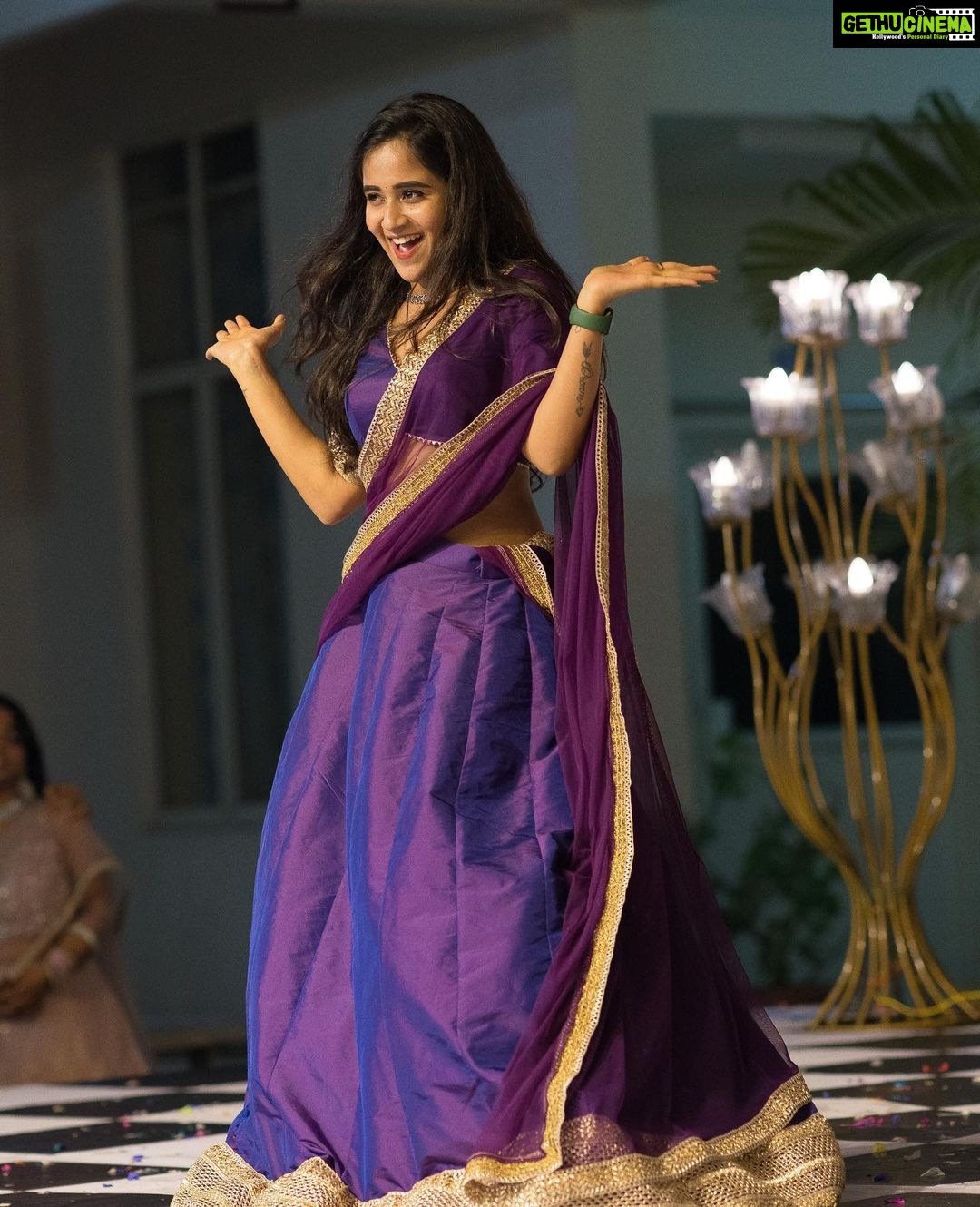 Deepthi Sunaina Instagram - Enjoy the little things in life because one day you’ll look back and realise they were the big things. #nachsangeetdays ❤️ #deepthisunaina