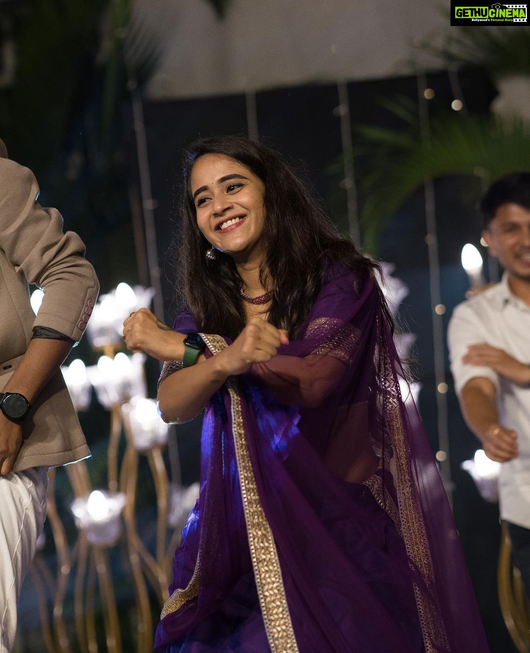Deepthi Sunaina Instagram - Enjoy the little things in life because one day you’ll look back and realise they were the big things. #nachsangeetdays ❤️ #deepthisunaina