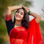 Deepthi Sunaina Instagram - Let positive vibes embrace you. 🤓 #deepthisunaina . . . . . Outfit: @navya.marouthu ❤️ Pc: @saikrishna.gunti Ec: @rollingcaptures #deepthisunaina