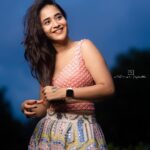 Deepthi Sunaina Instagram – Wrap yourself with positivity even in the darkest situation. 
#deepthisunaina 
.
.
.
.
.

.
. Outfit: @navya.marouthu ❤️
PC: @rollingcaptures 
#deepthisunaina