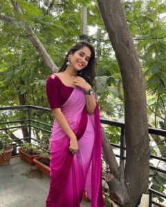 Deepthi Sunaina Instagram - God will always bless you when you move with genuine intentions 🤗 . . . . . Outfit: @navya.marouthu PC: @wearepixpective MUA: @panduchalapati