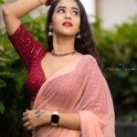 Deepthi Sunaina Instagram - Be careful how you are talking to yourself because YOU ARE LISTENING 😇 #deepthisunaina . . . . . Outfit: @navya.marouthu PC: @rollingcaptures MUA: @panduchalapati #deepthisunaina