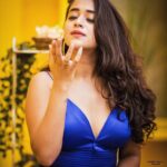 Deepthi Sunaina Instagram - Every setback is a setup for your comeback ani evaro chepparu. Ok bye 🤓 #deepthisunaina . . . . . . . . Outfit: @navya.marouthu PC: @sandeepgudalaphotography Location: @thedramaland MUA: @panduchalapati #deepthisunaina