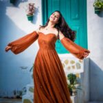 Deepthi Sunaina Instagram - Is happy🤓 . . . . . . . . . . . . . Outfit: @navya.marouthu PC: @sandeepgudalaphotography Location: @thedramaland MUA: @panduchalapati #deepthisunaina
