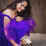 Deepthi Sunaina Instagram - My only happiness 🤗❤️ @tomato_tommie . . . . . . . . PC: @sandeepgudalaphotography MUA: @panduchalapati Designer: @navya.marouthu #deepthisunaina