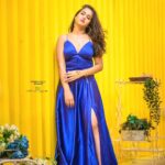 Deepthi Sunaina Instagram - Is watching you🤓 #deepthisunaina . . . . . . . Outfit: @navya.marouthu PC: @sandeepgudalaphotography Location: @thedramaland MUA: @panduchalapati #deepthisunaina