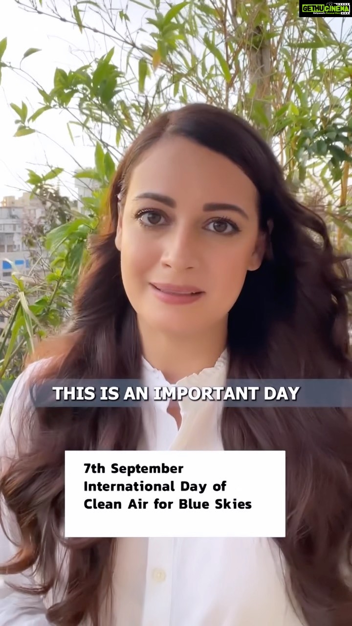 Dia Mirza Instagram - This #WorldCleanAirDay letβs all make a pledge to improve the quality of the #AirWeShare ππ - Encourage and support your government and businesses to take measures to improve air quality. - Help communities make the change to subsidised gas for cooking. -Switch to a plant based diet, cut single use plastic products, and consider ways of travelling through means that pollute less. -Conserve energy, turn-off lights and electronics when not in use, use appliances with high energy-efficiency ratings in your home. This will reduce emissions and save money. - Reduce your waste, compost food, recycle non-organic trash, reuse grocery bags and donβt burn trash For more information please visit the link in the Bio ππΌππ» #SDGs #CleanAirForBlueSkies #SunsetKeDiVaNe #BeatPollution #ForPeopleForPlanet India