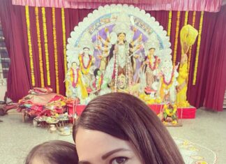 Dia Mirza Instagram - Shubho Bijoya 🙏🏻♥️ May good always triumph over evil 💫 Love and light to you and your family. #HappyDussera #DurgaDurga Mumbai, Maharashtra