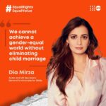 Dia Mirza Instagram – #ChildMarriage is a human rights violation yet 1 out of 4 women in India are married before the age of 18.

Without eliminating this harmful practice, we cannot achieve the @globalgoals. To #EndChildMarriage, we must dismantle deep-rooted harmful gender norms and practices that undervalue girls and deny their rights.

This #DayoftheGirl, join me and @unfpaindia in celebrating #EqualRightsEqualValue for all!

Use the filter on @unfpaindia ‘s page to click a picture or a video and share how you or your parents/family/community are contributing towards a gender-equal world by promoting and ensuring equal rights and equal value 🧡🌏