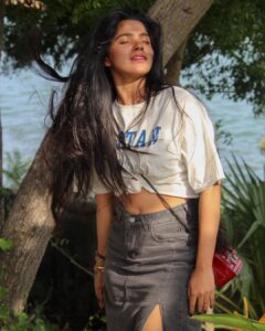 Divya Bharathi Instagram - Love and looks were in the air🧡

Outfit @24thspoke 

📸 @kesthethics_