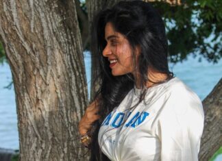 Divya Bharathi Instagram - Love and looks were in the air🧡 Outfit @24thspoke 📸 @kesthethics_