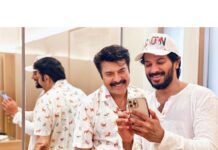 Dulquer Salmaan Instagram - As long as I can remember I’ve always been aware of your time. I’ve always measured it and made sure I get the most out of it. Most often I’ll call only when I feel it’s something important and worth your time. I never say Pa let’s take a photo or a selfie cause I’m aware that everywhere you go this is a constant request. It’s silly on my part but I’ve always been an over thinker. It’s the one thing Umma scolds me about always. Every year, your birthday is the day I stop overthinking and blatantly insist and say we need pictures together. This year as you were getting ready for our picture together I decided to sneak a pic and Shani captured that moment. These are the moments I live for. Just us at home and being us. Even though we are most often in different cities shooting our films, when I come home I feel like time has stood still. And I’m still just a boy cherishing the time he gets when his father has a day off from work. Wishing you the happiest birthday Pa. You are our everything. #HBDKing #FavouriteTimeOfYear #AnnualCelebration #SoMuchLove #Blessed 📸 @shanishaki