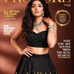 Eesha Rebba Instagram - The Cover girl for @provoke_lifestyle 🤎💃🏻 Styling and interview: @officialanahita Outfit: @byshahmeenhusain Jewellery: @chhaganlal.jewellers Makeup: @makeupbymadhushreeganapathy Pic: @kalyanyasaswi