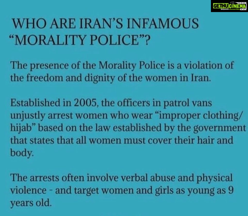Elnaaz Norouzi Instagram - The so called “morality police” is killing people everyday! Life has become hell for the people in iran! I’m furious and I want things to change and we need everyone’s support. We need to speak up! Share and talk about this… None of us want this dictatorship anymore… enough is enough ! Please 🙏🏼 share 🙏🏼 this 🙏🏼 post 🙏🏼 help 🙏🏼 us 🙏🏼 being 🙏🏼 heard 🙏🏼 #MahsaAmini #مهسا_امینی #iran