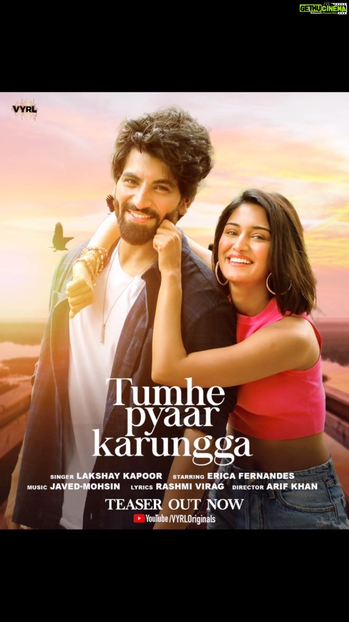 Erica Fernandes Instagram - Just a couple of days more, then it’s all yours. #TumhePyaarKarungga out on Thursday 6th Oct at 12:30 Pm on @vyrloriginals YouTube channel. @lakshaykapoorofficial @javedmohsin_official @poojasinghgujral @azeemdayani @therashmivirag @arifkhan09 @javedmzk @mohsinshaikhmusic #ComingSoon