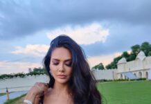Esha Gupta Instagram - हरी सारी! Jaipur, Rajasthan