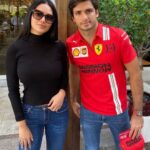 Esha Gupta Instagram – @carlossainz55 @scuderiaferrari @f1