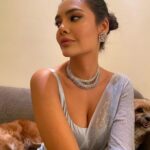 Esha Gupta Instagram – Firecrackers were banned so I stayed in 🙃 #diwali