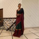 Esha Gupta Instagram – Stole moms saree and jewels 🪔 
#diwali