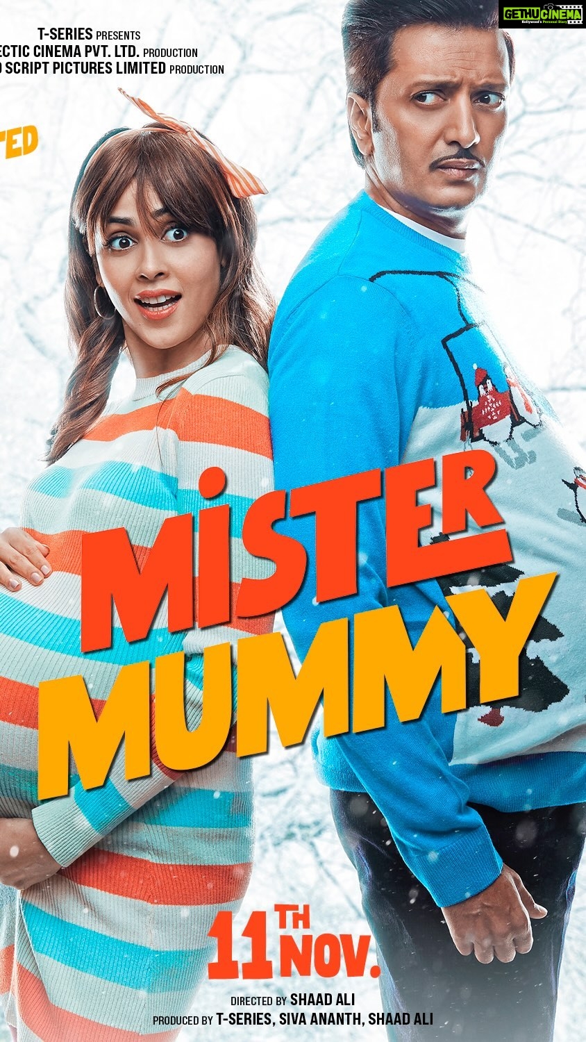 Genelia D'Souza Instagram - BaapMaa kahin ka …. #mistermummy #mistermummytrailer @geneliad #ShaadAli #bhushankumar @tseries.official @riteishd