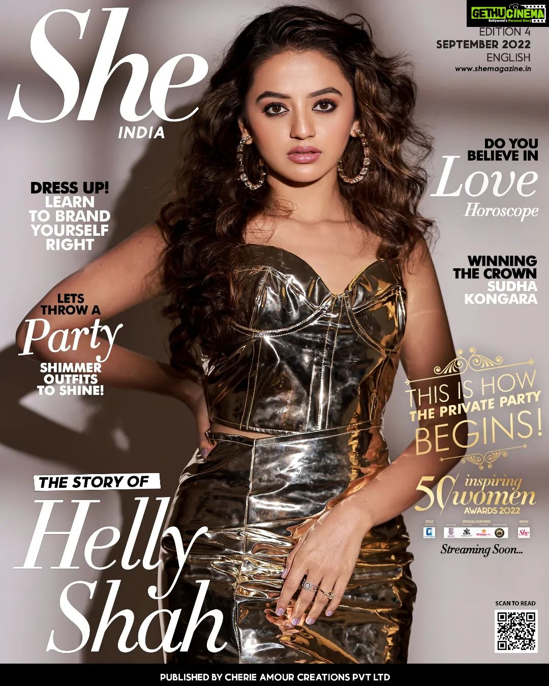 Helly Shah Instagram - She India brings you September 2022 cover featuring the Stunning Actress Helly Shah ( @hellyshahofficial ) . From her skincare secrets to favourite fashion choices, get to know the Gorgeous Actress better with She! Cover girl: @hellyshahofficial Magazine: @she_india Publication: @cherieamour.in Founder: @its.manikandan Stylist: @juhi.ali Photographer: @amitkhannaphotography HMU: @makeupbynayan Outfit: @labeld Jewellery: @rubans.in Location: @radissonblumumbaiairport Artist Reputation Management: @planetmediapr Co-ordinated by: @nadiiaamalik . . #she #hellyshah