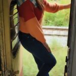 Himaja Instagram - I love it ❤..Travelling by Train after 15 years 😍.. #train #love #lovebgm #bgm #trending #trendingsongs #trendingreels