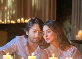 Hina Khan Instagram - Uff.. jaan pe ban aayi hai… #Runjhun out tomorrow on @drjrecords Stay tuned… @shaheernsheikh @vishalmishraofficial #ShaHina #FriendsForever