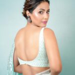 Hina Khan Instagram - Isn’t she like a first drop of rain 💧 . . Outfit- @houseofneetalulla @neeta_lulla Jewels- @amamajewels @mairaabyambica Styled- @kansalsunakshi MUAH @sachinmakeupartist1 @irshad__hair 📸 @kunal.kava