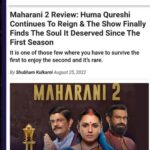 Huma Qureshi Instagram - Thank you for all the love that’s been pouring in for #Maharani ❤️ #gratitude On behalf of the entire team I just want to say a BIG THANK YOU !!! #humbled #blessed ❤️🙏🏻🥰🦋💥💯😇🌸 @kangratalkies @sonylivindia @dkh09 @jollynarenkumar @ravindragautamofficial @shah_sohum @amit.sial #SubhashKapoor