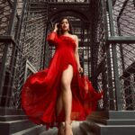Ishita Dutta Instagram - Je t’aime ❤️ Styled by: @styleitupbyaashna Outfit: @thefeminiquestore Earrings: @nishkaaa.jewels 📸 : @aashkapatelphotographyy MUA : @shapeyourface_withyj Hair : @pinallsoni