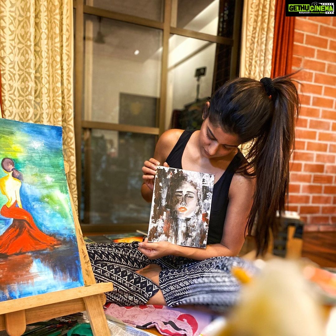 Ishita Dutta Instagram - Food for my soul 🎨 ( inspired from a painting I saw online... just wanted to give credit to the painter ❤️)