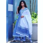 Ishita Dutta Instagram - Shades of blue with a pinch of me ! Wearing @aachho